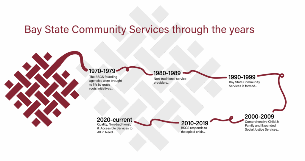 History of BSCS's logo graphic